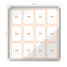 VITRINE EXTERIEURE MAGNETIQUE 12 FEUILLES